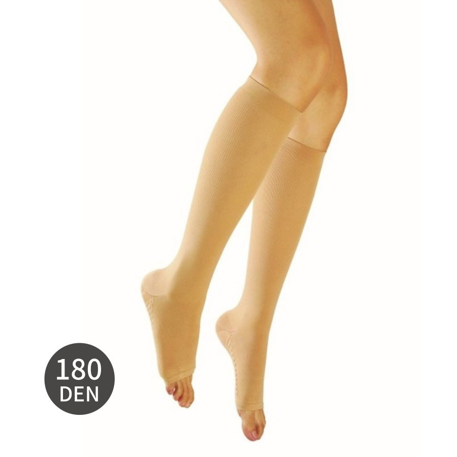 Compression Knee highs-Open Toe,180D